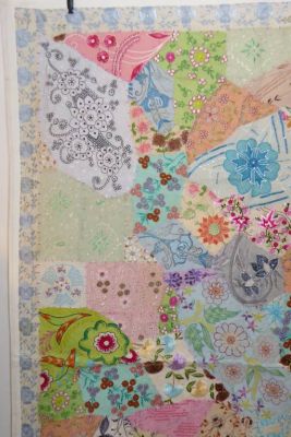Wandbehang 'Fine work' pastell-bunt
