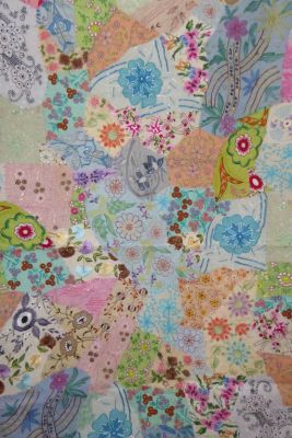 Wandbehang 'Fine work' pastell-bunt