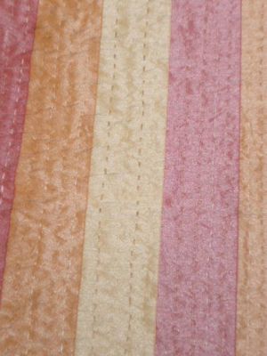 Tagesdecke 'Kantha' Rayon rosé-apricot-vanille - L