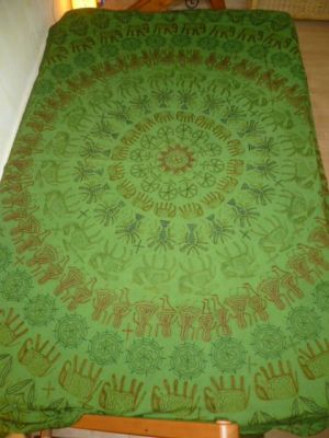 Tagesdecke Leela grün - S