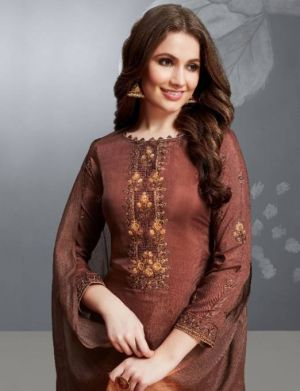 Salwar Kameez 'Bela' braun - Stoffset / Anfertigung
