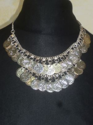 Collier Münzen doppelreihig