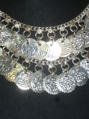 Collier Münzen doppelreihig