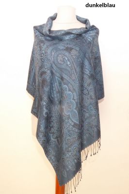 Elegante Seidenstola 'Jamawar' - M - 3 Farben