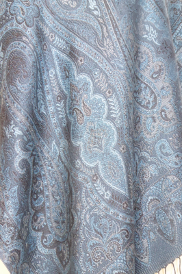 Elegante Seidenstola 'Jamawar' - M - 3 Farben