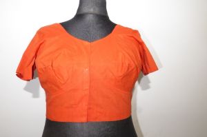 Saribluse Choli  Baumwolle orange