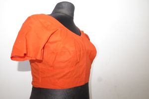 Saribluse 'Choli' Baumwolle orange