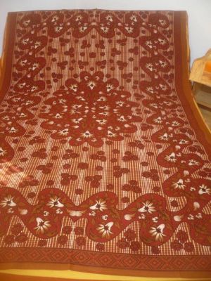 Tagesdecke 'Mandala' braun-hellbraun