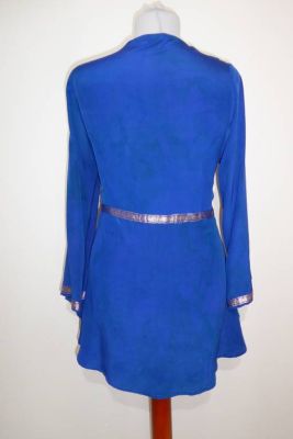 Seidenbluse 'Fancy' blau - B-Ware