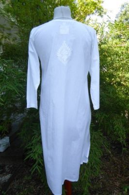 05 - Baumwoll-Tunika 'Jyoti' - weiß