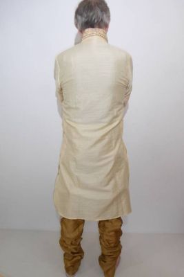 Kurta-Pajama-Set 2-teilig Rayon elfenbein