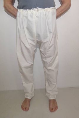 Kurta-Pajama 'Chikan' Baumwolle 2-teilig apricot-orange