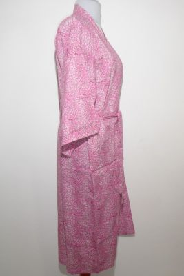 Morgenmantel aus Baumwolle rosa
