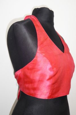 Seidentop 'Neckholder' pinkrot