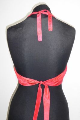 Seidentop 'Neckholder' pinkrot