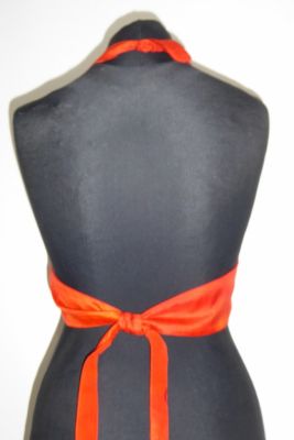 Seidentop 'Neckholder' orangerot