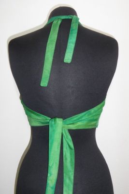 Seidentop 'Neckholder' grün
