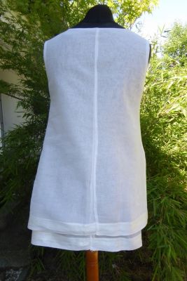 Sommertop aus Baumwollbatist - zweilagig S/M
