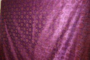 Sari Cottonsilk-Brokat violett-hellbeige
