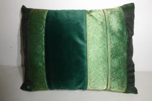 Kissenbezug 35x40 Silk-Velvet grün