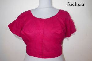 Saribluse 'Choli' Baumwolle L-XL in 4 Farben