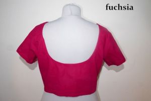 Saribluse 'Choli' Baumwolle L-XL in 4 Farben