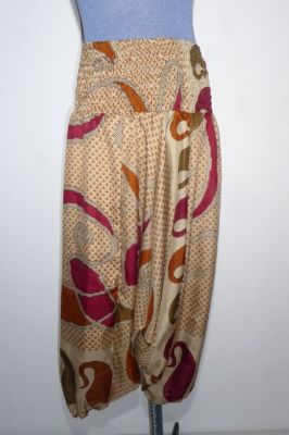Aladinhose für Kids beige weinrot