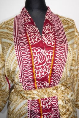Kimonojacke 'Vintage' curry-rubinrot - Free Size S/M/L