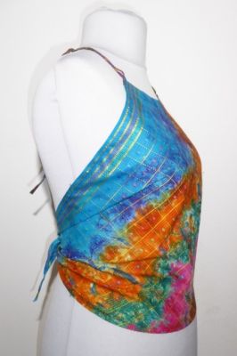 Seidentop 'Neckholder' rainbow