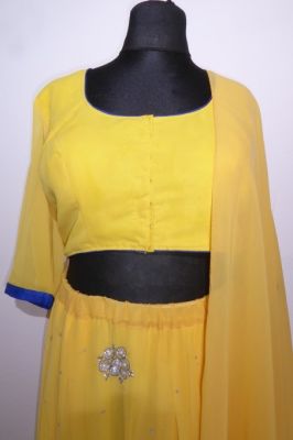 Lengha Choli 3-teilig gelb