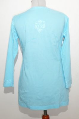04 - Baumwoll-Tunika 'Kunchi' hellblau