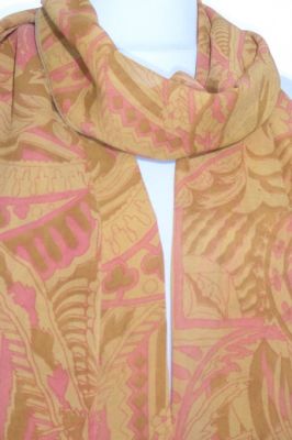 Seidenschal XL in zarten Pastell-Farben - B-Ware