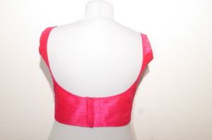 Saribluse 'Choli' pink - ohne Ärmel