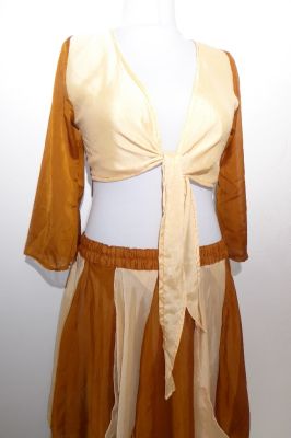 Zipfelrock-Kostüm beige-hellbeige