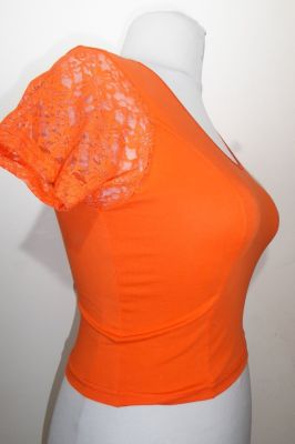 Saribluse 'Choli' Baumwolljersey orange