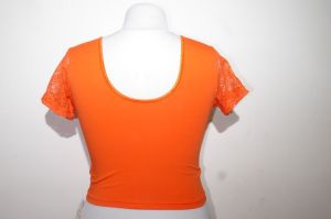 Saribluse 'Choli' Baumwolljersey orange