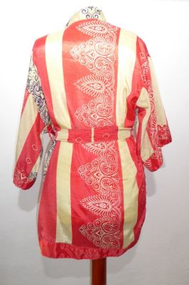 Kimonojacke 'Vintage' hellgelb-hellrot - Free Size S/M/L