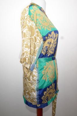 Kimonojacke 'Vintage' blau-grün - Free Size S/M/L