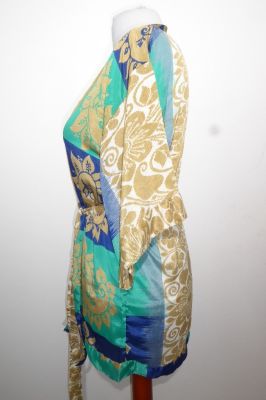 Kimonojacke 'Vintage' blau-grün - Free Size S/M/L
