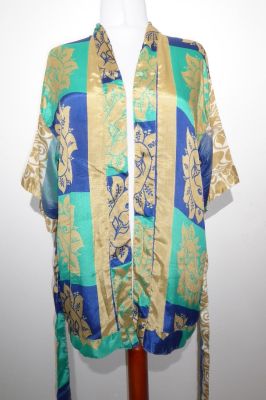 Kimonojacke 'Vintage' blau-grün - Free Size S/M/L