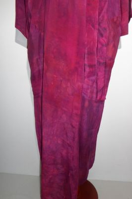 Morgenmantel Kreppseide 'Kishan' fuchsia-magenta L - XXL