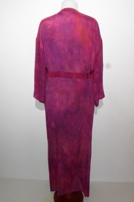 Morgenmantel Kreppseide 'Kishan' fuchsia-magenta L - XXL