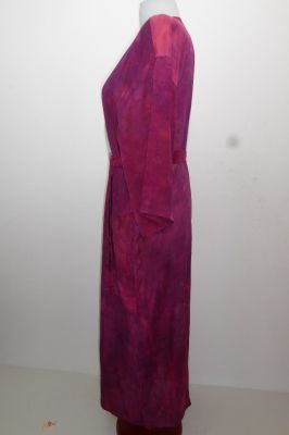 Morgenmantel Kreppseide 'Kishan' fuchsia-magenta L - XXL