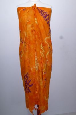 Sarong Viskose orange