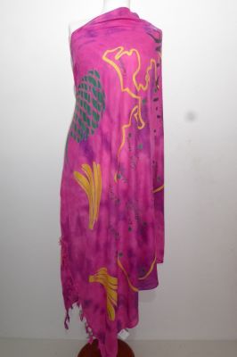 Sarong Viskose fuchsia