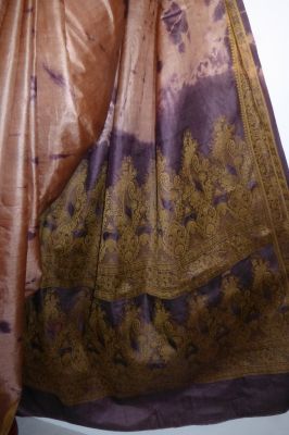 Brokatseidensari rosenholz - mauve