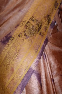 Brokatseidensari rosenholz - mauve