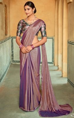 Sari 'NEELA' mauve