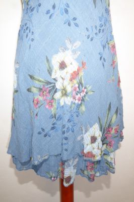 Baumwollkleid 'Lalitia' jeansblau, Sommerkleid jeansblau