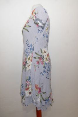Baumwollkleid 'Lalitia' jeansblau, Sommerkleid jeansblau